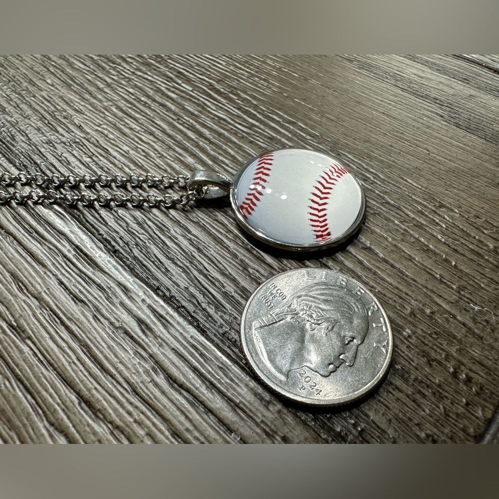 4 Piece Baseball Themed Jewelry Set - Picture 3 of 11